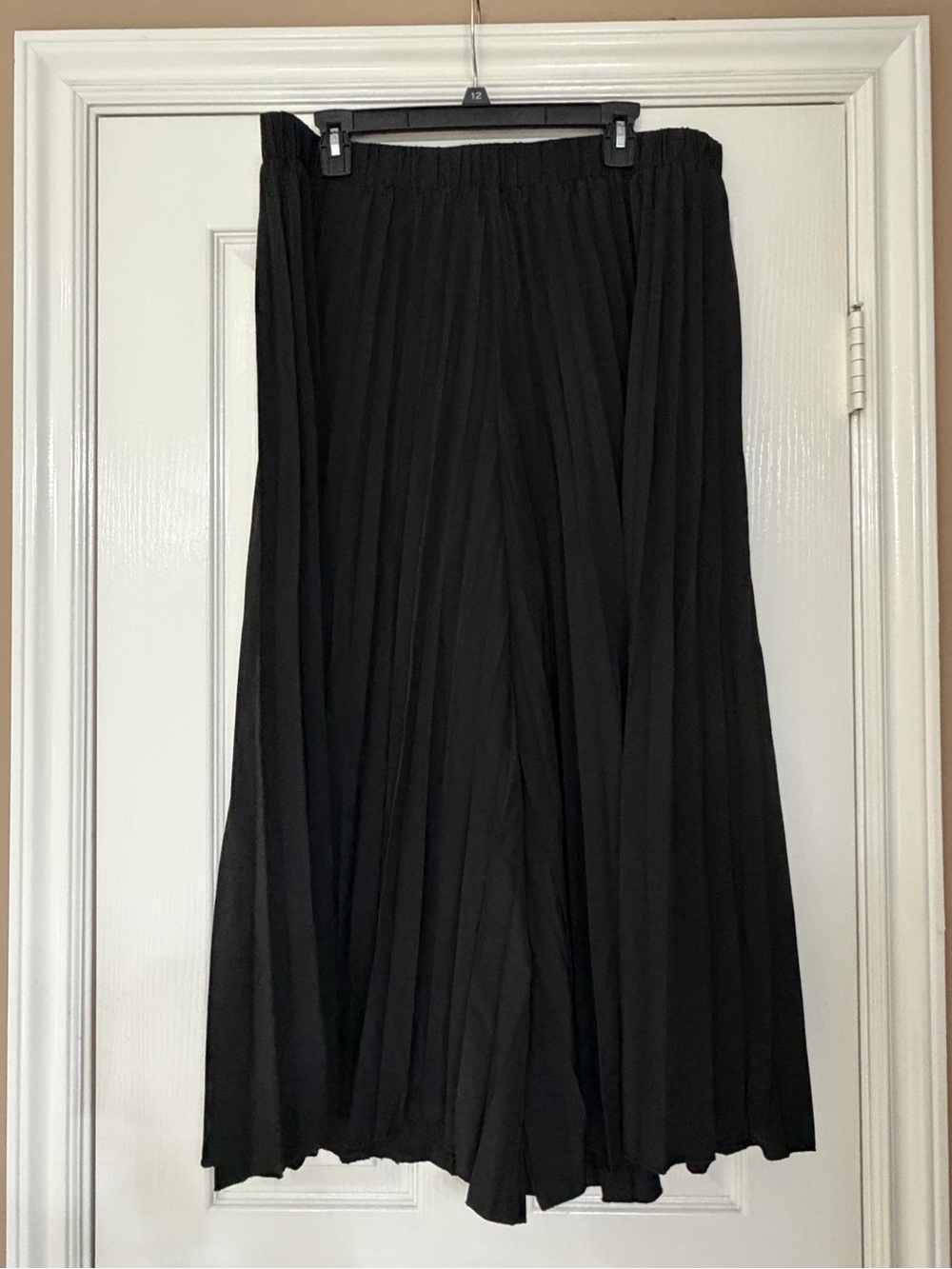 Black Pleated Wide Leg Pants
